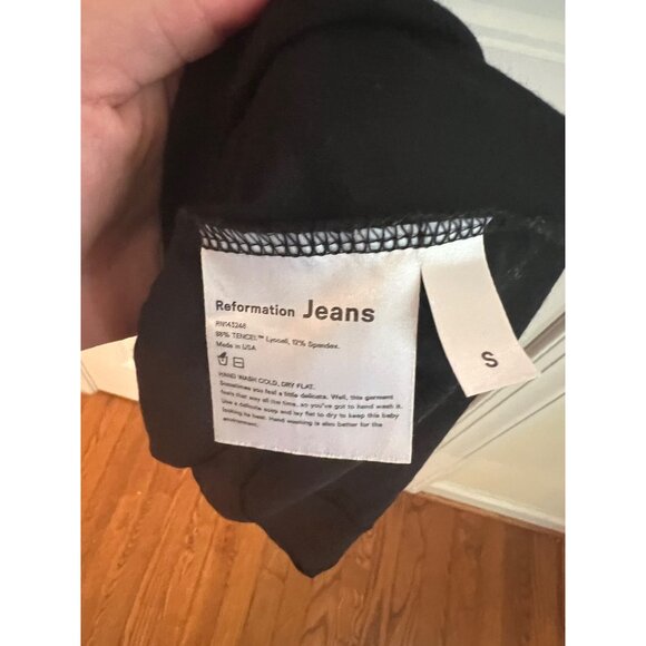 Reformation Black Noir Chestnut Kaila Wrap Skirt Tank Knit Bodycon Dress Sz Smal - Picture 6 of 6